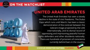 حقائق صادمة: الإمارات تصنف كبلد مغلق الحريات